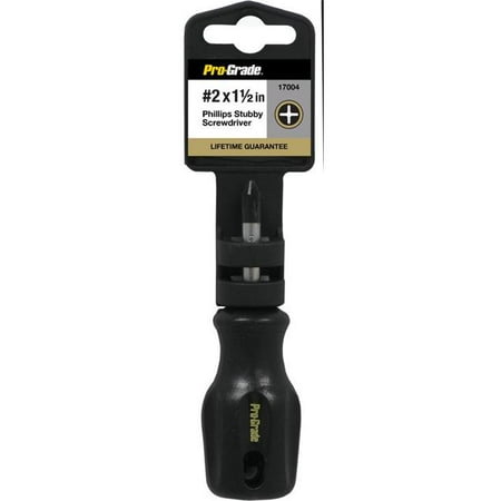 

Pro-Grade 17004 No. 2 x 1.5 in. Stubby Phillips Screwdriver