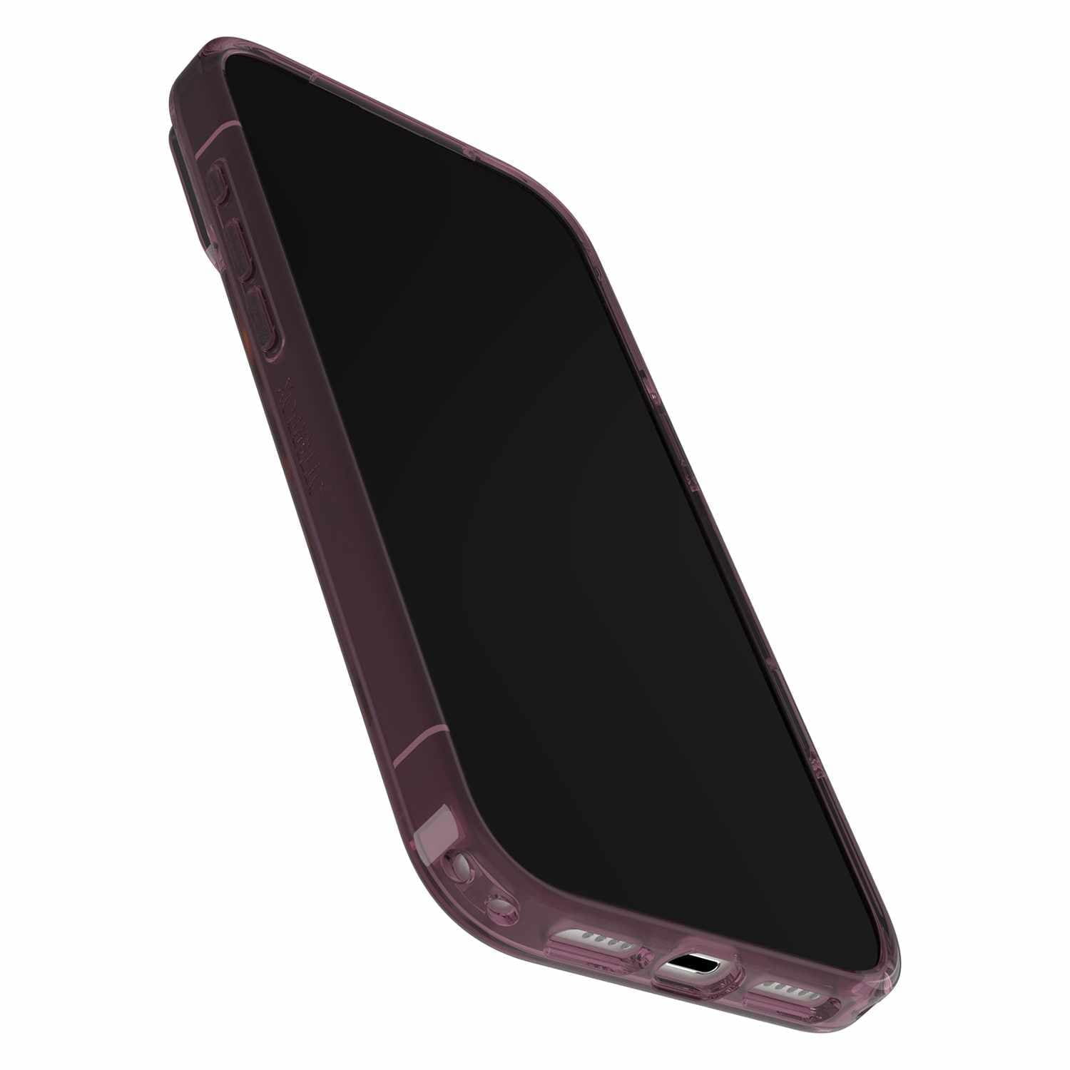 OtterBox Étui Symmetry Clear MagSafe avec Contrôle de la Caméra Leopard Shift (Rose) pour iPhone 17