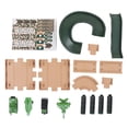 thumbnail image 3 of Vehicle Track Playset Toy, Easy Assemble Double Ramp Building Track Car Playset Sturdy  For Home Use For Kids, 3 of 8