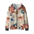 thumbnail image 4 of Xoenoiee Boho Mandala Dragonfly Print Full Zip Sweatshirt Hoodies for Teen Girls Fall Outfits Long Sleeve Shirts Hooded Casual Comfy Sweaters School Sport Playwear Trendy Tops Jumpers, S, 4 of 7