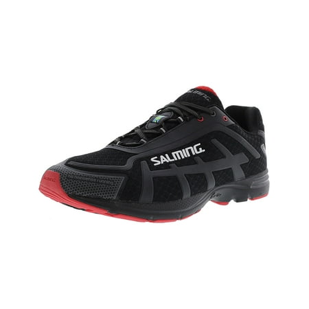 Salming Men's Distance D4 Black / Red Ankle-High Running Shoe - (Best Shoes For Long Distance Running 2019)