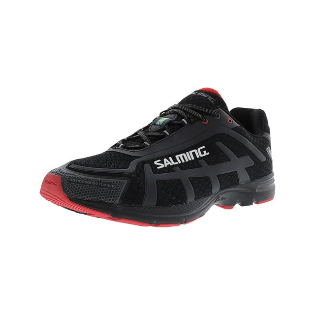 Salming Men's Distance D4 Black / Red Ankle-High Running Shoe - 12.5M