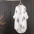 thumbnail image 2 of Pompotops Chemise à Manches Longues Mode Femme Cardigan Décontracté Ample Liquidation, 2 of 3