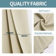 thumbnail image 4 of Cortinas de ventana ChrisDowa, pequeñas, con aislamiento térmico, color beige, 4 of 7