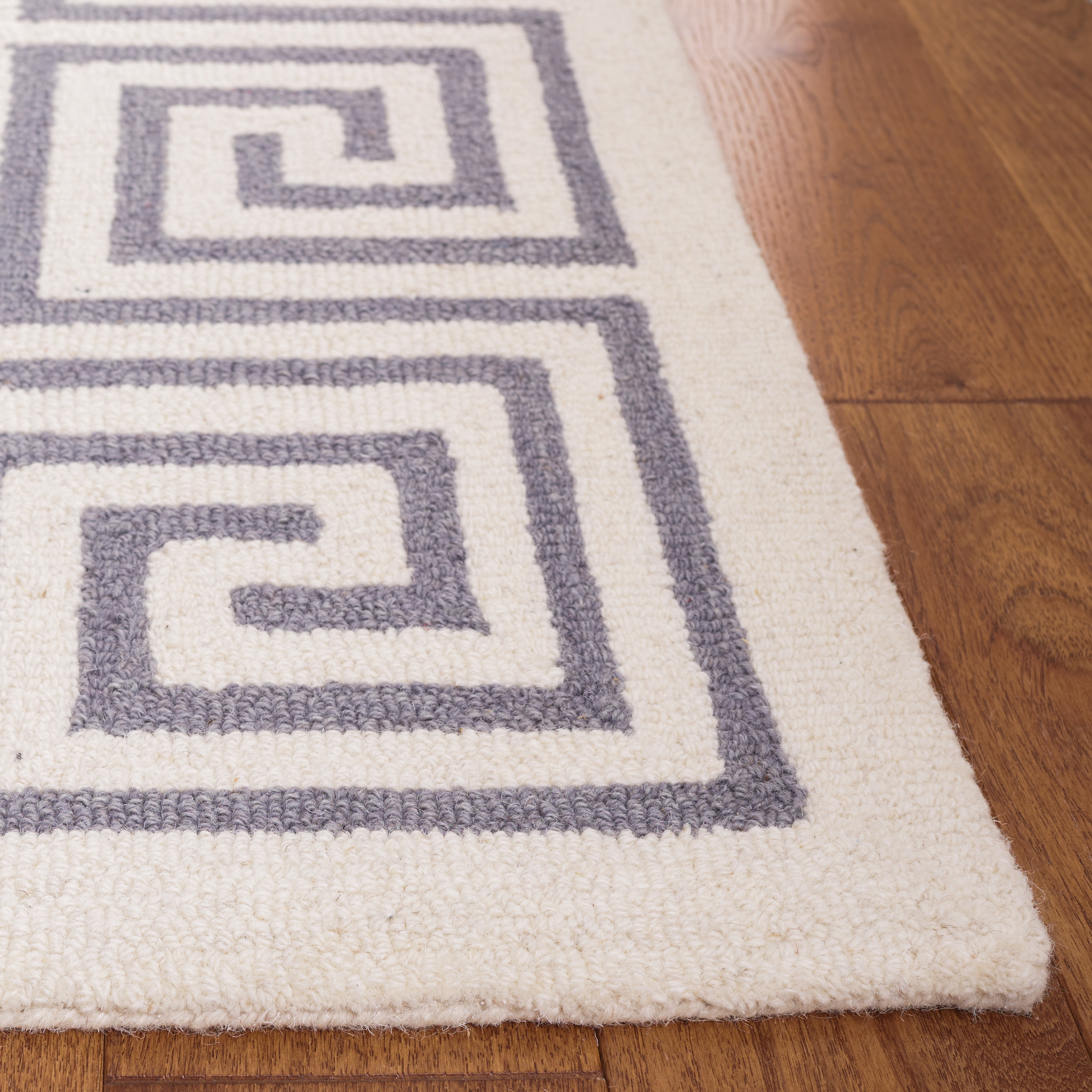 SAFAVIEH Metro Ivonette Bordered Area Rug, Ivory/Grey, 8' x 10'