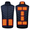 thumbnail image 2 of Miqool Mens Heated Vest Zip Up USB Electric Heated Vest Heating Jacket Winter Vests for Outdoor Motorcycle Camping Fishing Skiing, 2 of 7