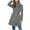 Gray, variant on Pea Coats For Women Sevevn Pea Coats for Women Fall Winter Stand Collar Single Breasted Long Trench Coat with Belt 2025