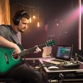 thumbnail image 2 of Ktaxon 41-Inch Full-Size Acoustic Electric Guitar with 10W Amp Bag Tuner and other Accessories Green, 2 of 8