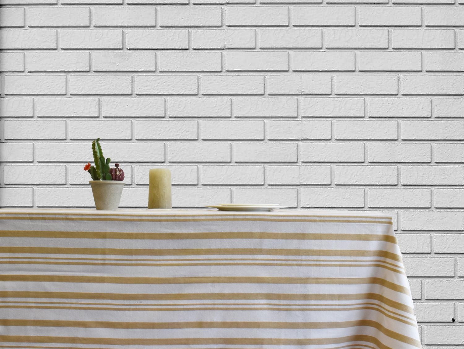 Nappe à rayures 100 % coton Broadway de Fabstyles