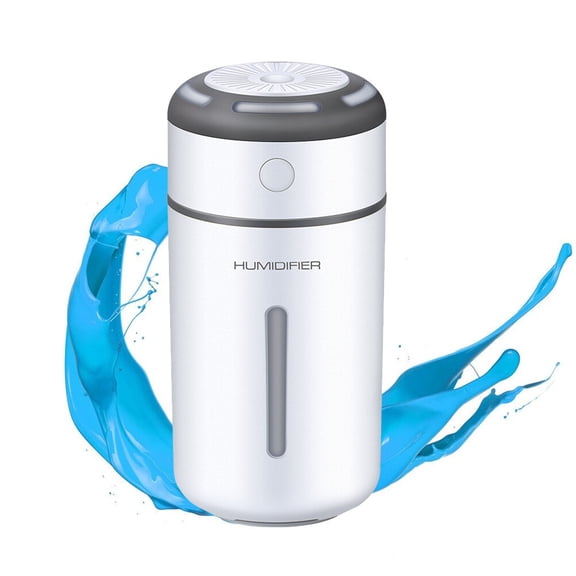 HOOWIFFY Portable Diffuser Humidifier Mini Portable Cool Mist Essential Oil Diffuser for Car Use Home Decor White 1Pack