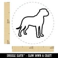 thumbnail image 2 of Bullmastiff Dog Outline Self-Inking Rubber Stamp Ink Stamper - Yellow Ink - Mini 1/2 Inch, 2 of 7