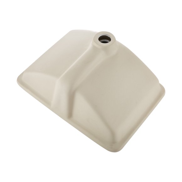 KFFKFF Undermount Bathroom Sink, 20.87 x 14.76 Inch Rectangular White Ceramic Vessel Sink with Overflow Hole, Under Counter Drop in Modern Lavatory Vanity Bath Wash Bowl Basin