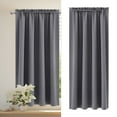 thumbnail image 4 of Window Curtain Panels,Blackout Curtains for Living Room,Sheer Curtains for Bedroom,Curtains Heat Insulation Energy Saving Bedroom and Kitchen Curtains Scandinavian Solid Colour Silk Curtains, 4 of 9