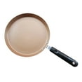 thumbnail image 3 of Raindrops 1Pc Golden Nonstick Frying Pan Kitchen Cooking Pan with Anti Scald Handle, 3 of 8