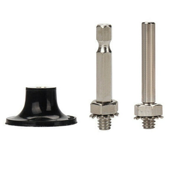 2 inch Disc Pad Holder Rotary Pad Holder with Round Shank and 6.35mm Hex Shank