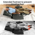 thumbnail image 5 of MCombo Oversized Triple Motor Power Lift Recliner with Adjustable Headrest for Big Tall Elderly, Faux Leather R7635(Dark Gray, Large-Wide), 5 of 11