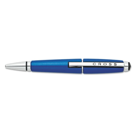 - Cross Edge Pen, 0.7 mm, Medium, Black Ink, Blue Barrel