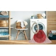 thumbnail image 2 of Ahgly Company Machine Washable Indoor Square Transitional Pastel Red Pink Area Rugs, 3' Square, 2 of 7
