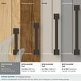 thumbnail image 4 of Amerock Lintel 3 inch (76mm) Center-to-Center Oil-Rubbed Bronze Cabinet Pull, 4 of 7