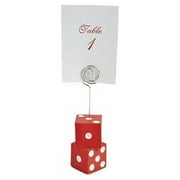 Bunco or Casino Table Number Markers - 3 Pieces, Red, 1 Pack with Table 1-3 Cards