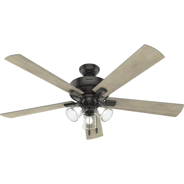 Hunter Crestfield 60 Led 5 Blade Ceiling Fan Bronze Com 5 Blade Led Ceiling Fan Bronze, Hunter Ivy Creek Ceiling Fan