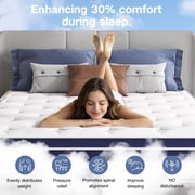 GUUKIN 12 inch Twin Mattress, Memory Foam & Spring Hybrid Medium Comfort Twin Size in a Box,Adult