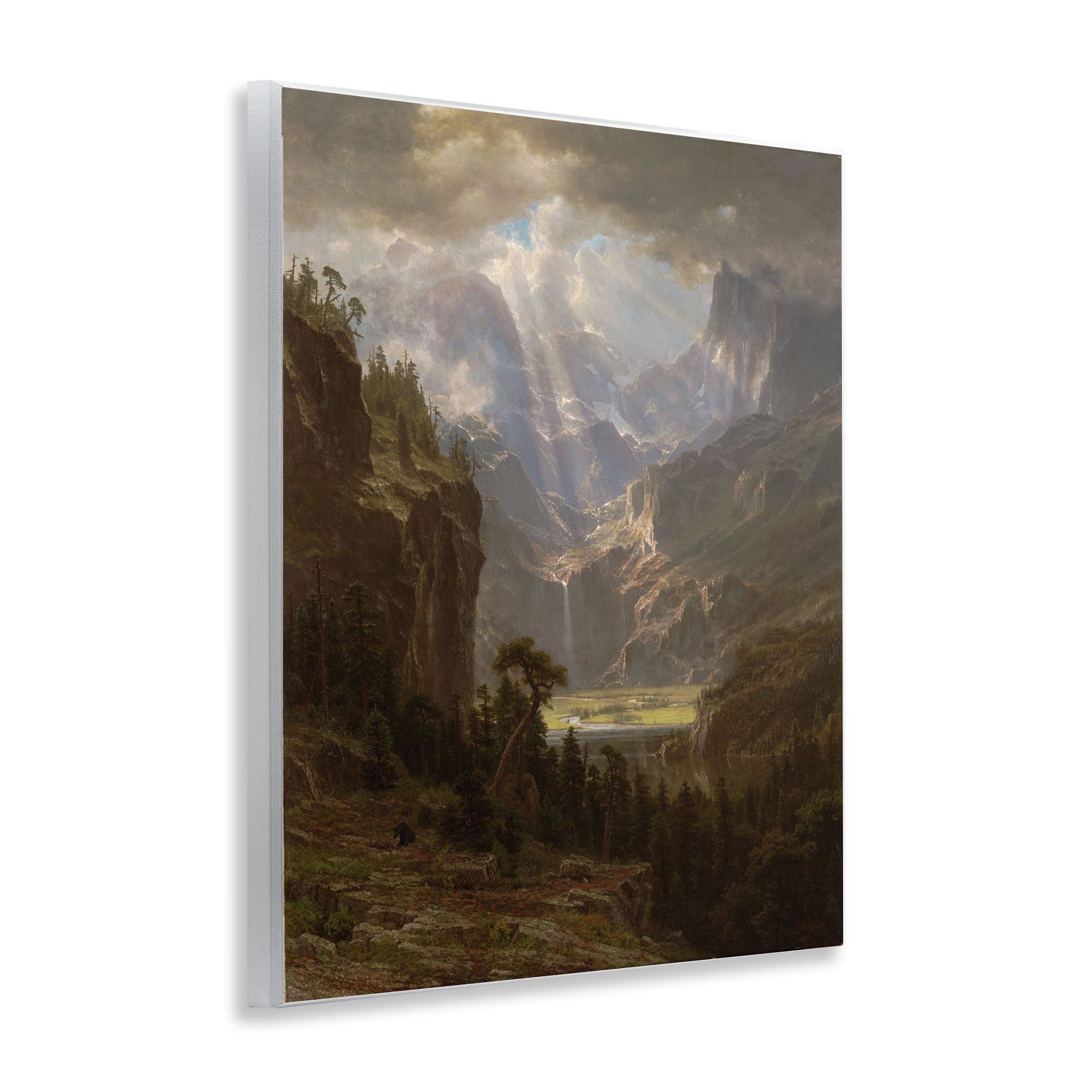 Stupell Industries Classic Bierstadt Rocky Mountains Landscape & Nature Painting Unframed Art Print Wall Art, 11 x 14