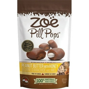 Zoe Pill Pops, All Natural Dog Treats for Giving Medication, Peanut Butter with Honey