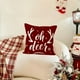 thumbnail image 4 of Festive Feeling Decoration Sofa Pillow Cover Christmas Letter Print Chair Cushion Cover Linen Cushion Cover, 4 of 6