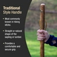 thumbnail image 3 of Brazos Free Form American Hardwood Wood Walking Stick 41 Inch Height, 3 of 9