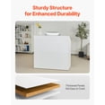 thumbnail image 3 of VEVOR Reception Desk Rectangular Front Counter Table 46.46 in White Office Table, 3 of 9