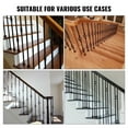 thumbnail image 6 of Aluminum Alloy Staircase Baluster Shoes – 1/2" Square Spindle Mounting, Satin Black (50-Pack), 6 of 7