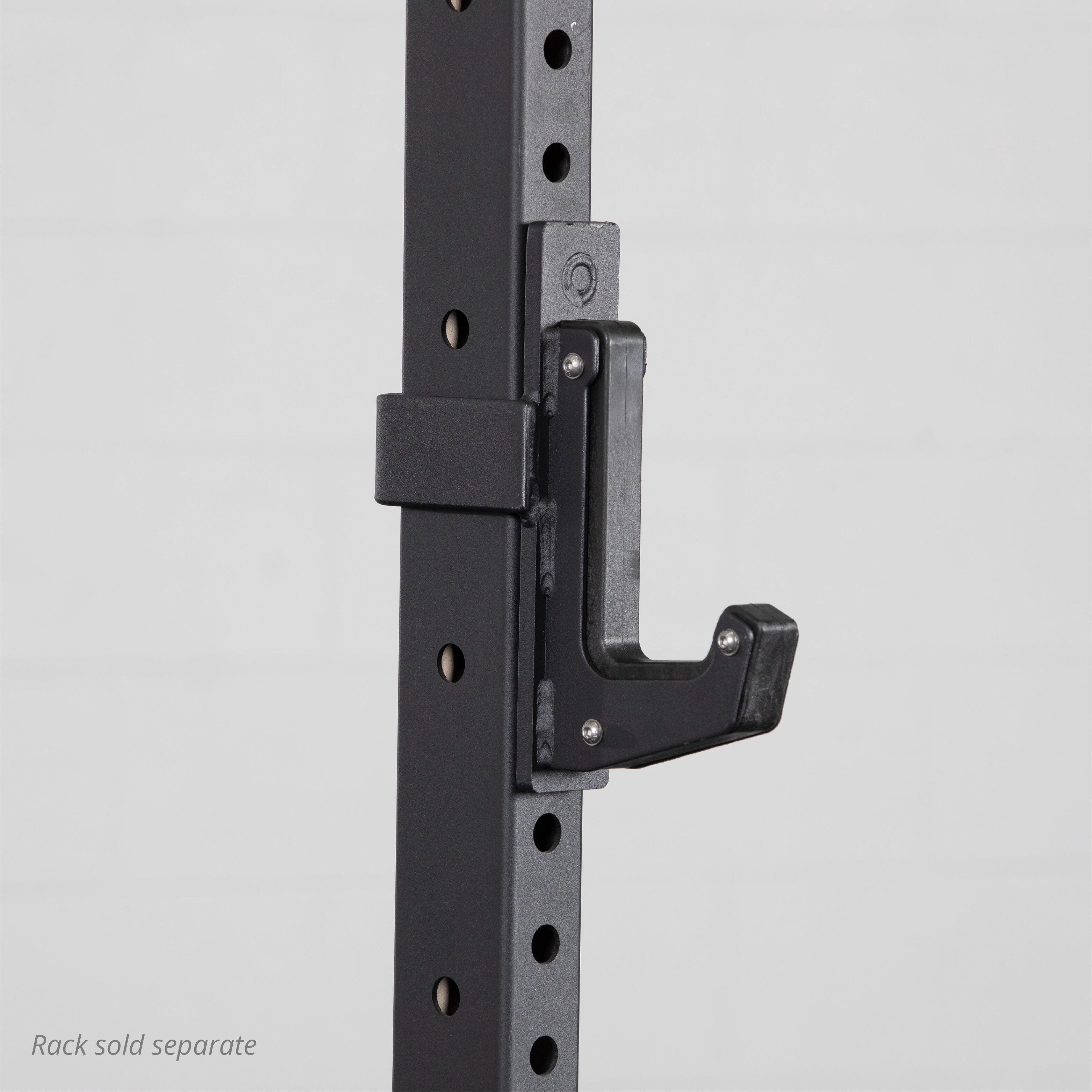 Titan Fitness T-3 Series Sandwich J-Hooks, UHMW Plastic, J-Hook Style Rack Mounted, 1,800 LB Capacity, Fits 3” x 3” Tubular Steel