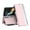 Pink, variant on Dteck for Samsung Galaxy Z Fold 3 Case Flip Leather Wallet Slim Clear S-View Mirror Plating Shockproof Thin Kickstand Anti-Scratch Protective Cover with Detachable S Pen Holder, Pink