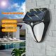 thumbnail image 4 of Luces solares exteriores | Lámpara LED de pared con sensor de movimiento | 38 LEDs súper brillantes | 3 modos | Impermeable IP65 | Iluminación de seguridad para jardín, cerca, patio, puerta, 4 of 9