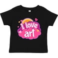 thumbnail image 3 of Inktastic Artist I Love Art Girls Toddler T-Shirt, 3 of 5
