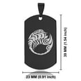 thumbnail image 2 of Stainless Steel Tribal Scorpio Zodiac (Scorpion) Dog Tag Pendant Necklace, 2 of 3