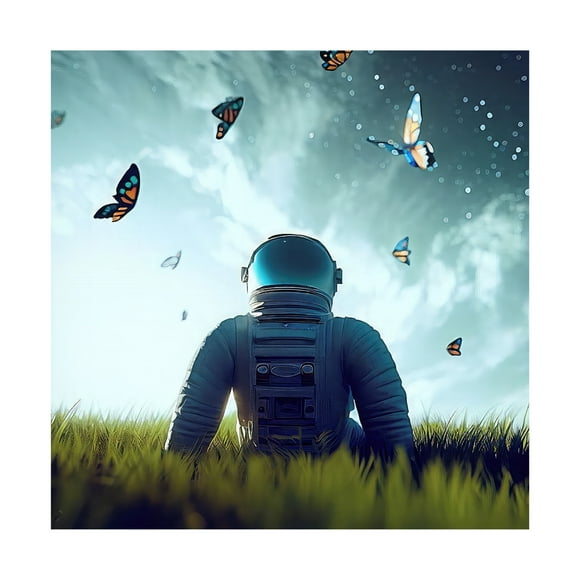 Canvas Wall Art - David Manlove 'Home 2' Wall Art for Living Room, Bedroom, or Office Décor by Trademark Fine Art - 14 x 14 Inches