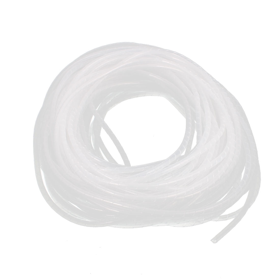 4mm Flexible Spiral Tube Cable Wire Wrap Computer Manage Cord Clear 25M