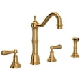 thumbnail image 1 of Perrin And Rowe U.4776L-2 Edwardian 1.8 GPM Single Hole Kitchen Faucet - Brass, 1 of 7