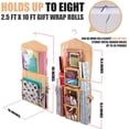 thumbnail image 2 of Double-Sided Hanging Gift Bag and Gift Wrap Organizer (White), 2 of 7