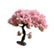 thumbnail image 4 of Modelo de árbol de flores Modelo de árbol artificial Adornos artesanales en miniatura Artesanía 15 centímetros, 4 of 9