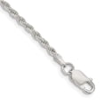 thumbnail image 1 of 925 Sterling Silver 2.25mm Rope Chain Anklet Ankle Bracelet, 1 of 6
