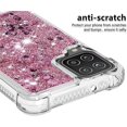 thumbnail image 4 of Compatible with Samsung Galaxy A12 Case Glitter Liquid Cute Clear Phone Case Floating Quicksand Shockproof Protective Bumper Silicone Soft TPU Case for Samsung Galaxy A12 5G Love Rose YB, 4 of 12