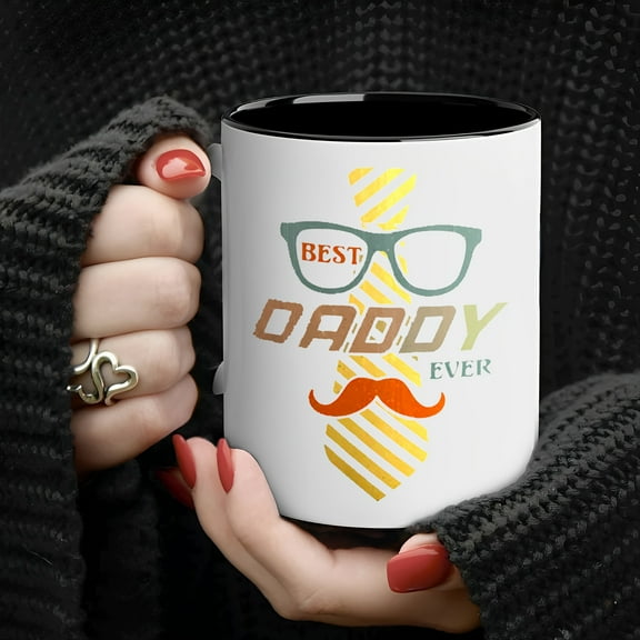 "Dad's Day" Best Daddy Ever" Ceramic Coffee Mug - Perfect Father'S Day, Birthday & Everyday Gift | Durable, Insulated Drinkware For Home & Cafe Use