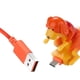 thumbnail image 2 of Cable de carga USB para teléfono inteligente con forma de perro, divertido y creativo, de 1,2 m Naranja tipo C, 2 of 9