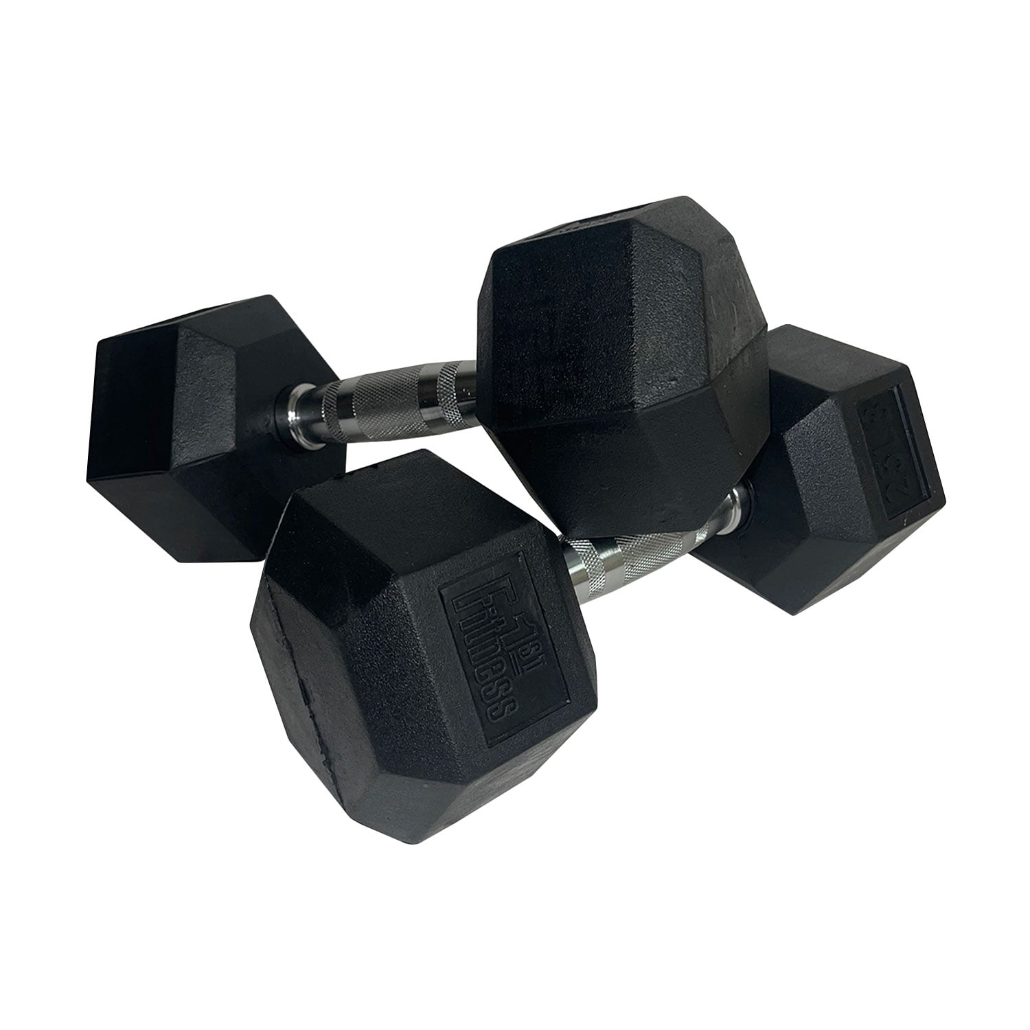 Fitness First Rubber Hex Dumbbell Pairs, 75 lbs. Pair