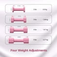 thumbnail image 3 of Juego de mancuernas ajustables Zempox de 2 a 5 libras para mujer con mango de TPU, 3 of 8