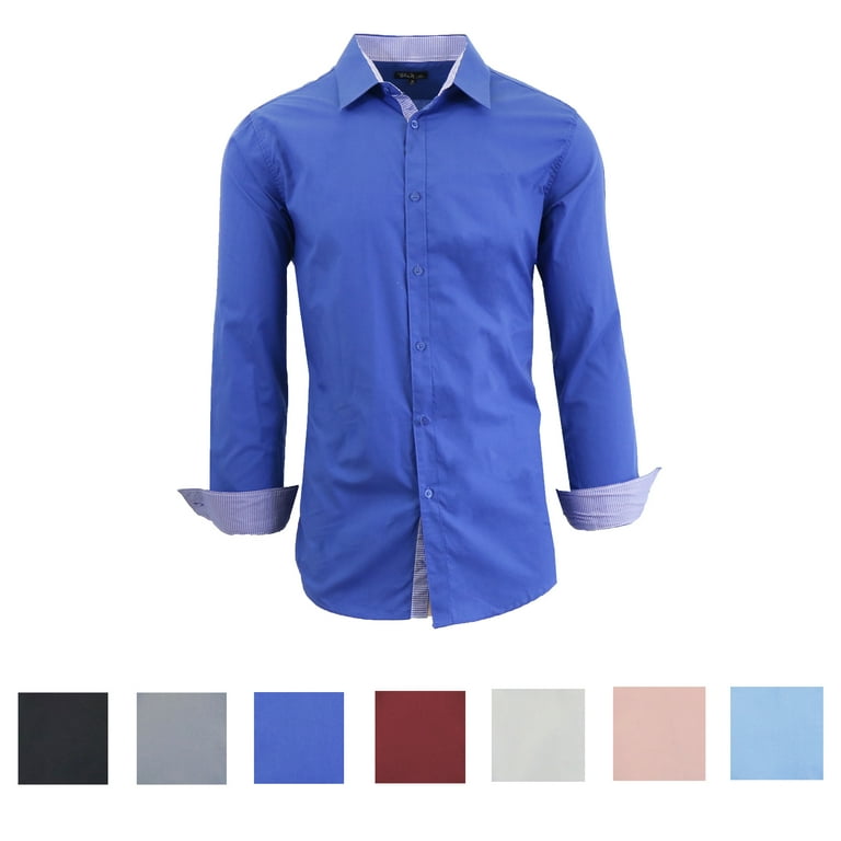 Men's Long Sleeve Casual Dress Shirt