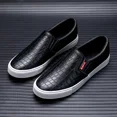 thumbnail image 3 of Zapatos de cuero de lujo de alta calidad para hombre, calzado informal blanco, mocasines cómodos sin cordones para hombre, zapatos para hombre, 3 of 5